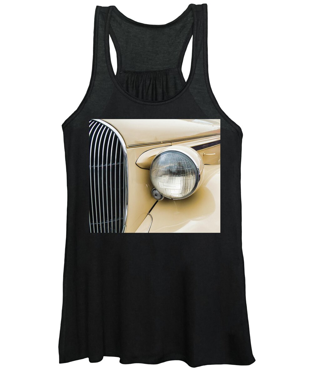 Plymouth Women's Tank Top featuring the photograph Plymouth P6 Section by Gary Slawsky