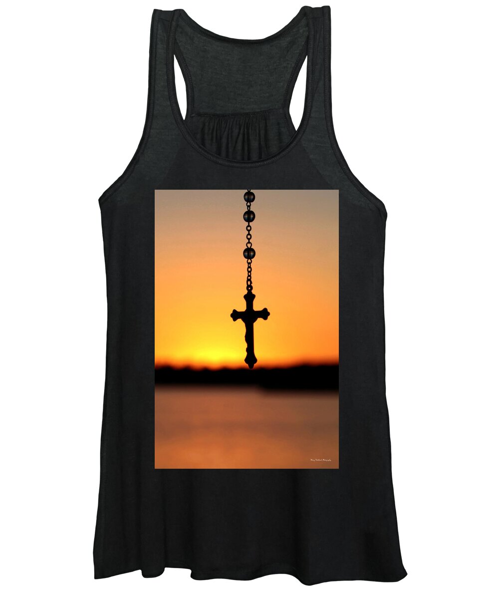 Rosary Women's Tank Top featuring the photograph Pray for Peace by Mary Walchuck