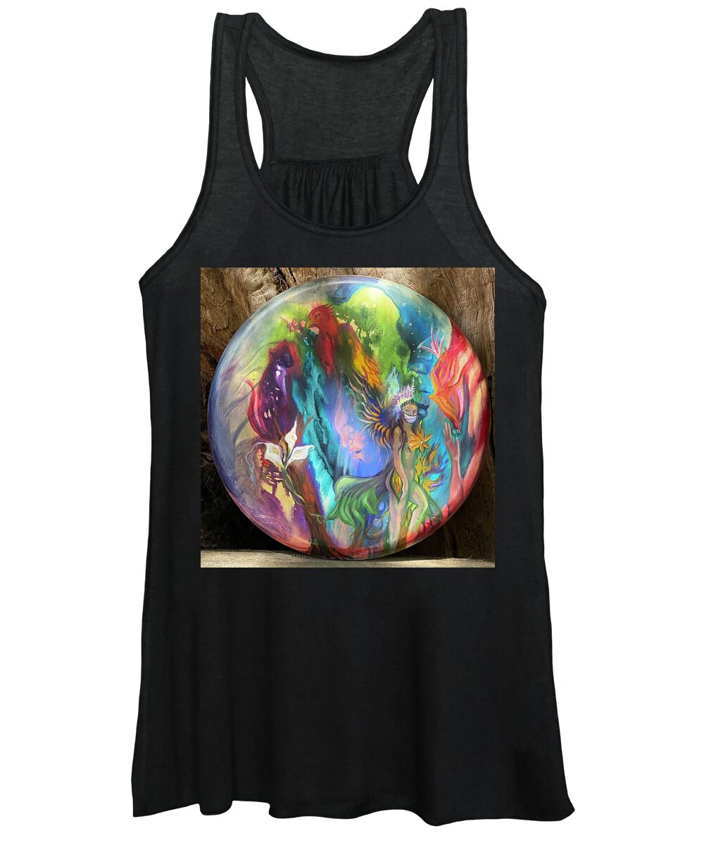 Painting Women's Tank Top featuring the painting Premonition by Sofanya White