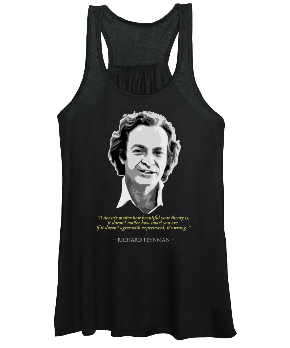 Richard Women's Tank Top featuring the digital art Richard Feynman Quote by Megan Miller
