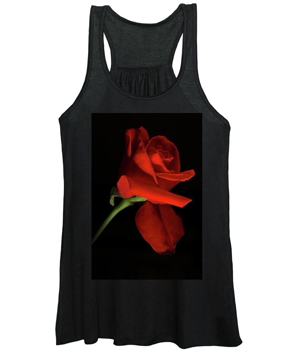 Macro Women's Tank Top featuring the photograph Rose 8702 by Julie Powell