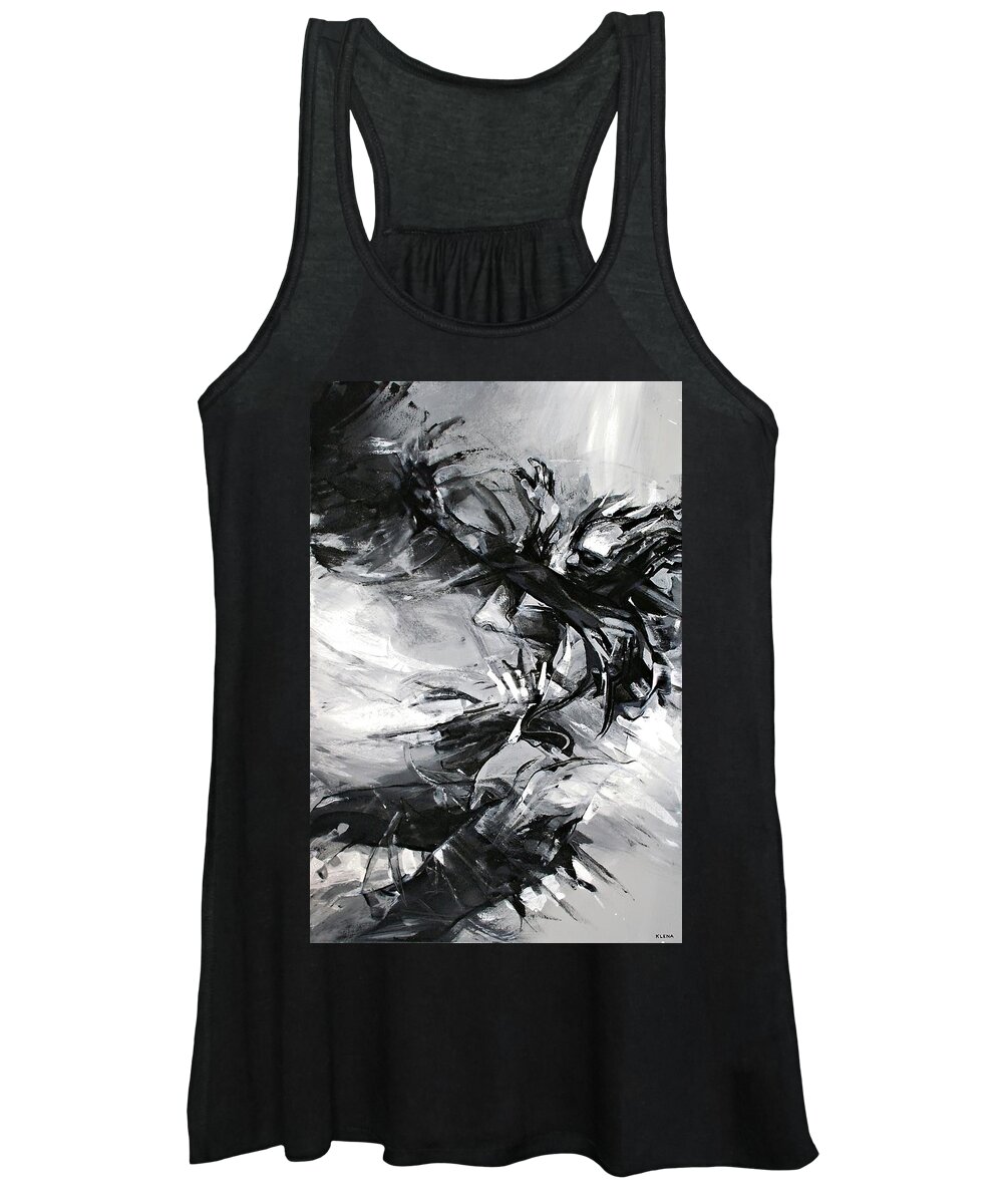 Silence Women's Tank Top featuring the painting Silence of a Sleeping Fire by Jeff Klena