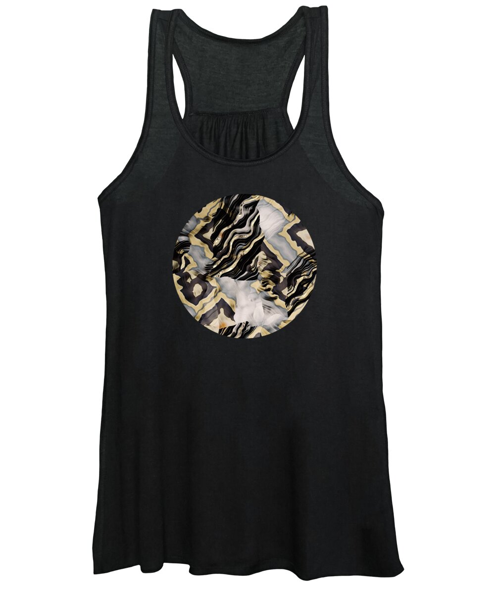 Silver Women's Tank Top featuring the digital art Silver and Gold by Spacefrog Designs