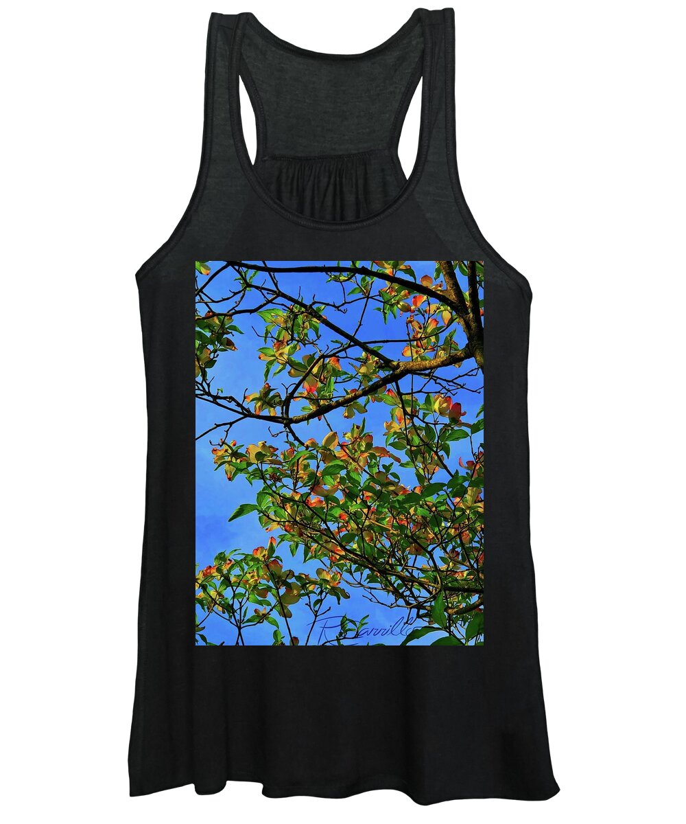 Spring Blossoms Dogwoods Women's Tank Top featuring the photograph Spring Bling by Ruben Carrillo