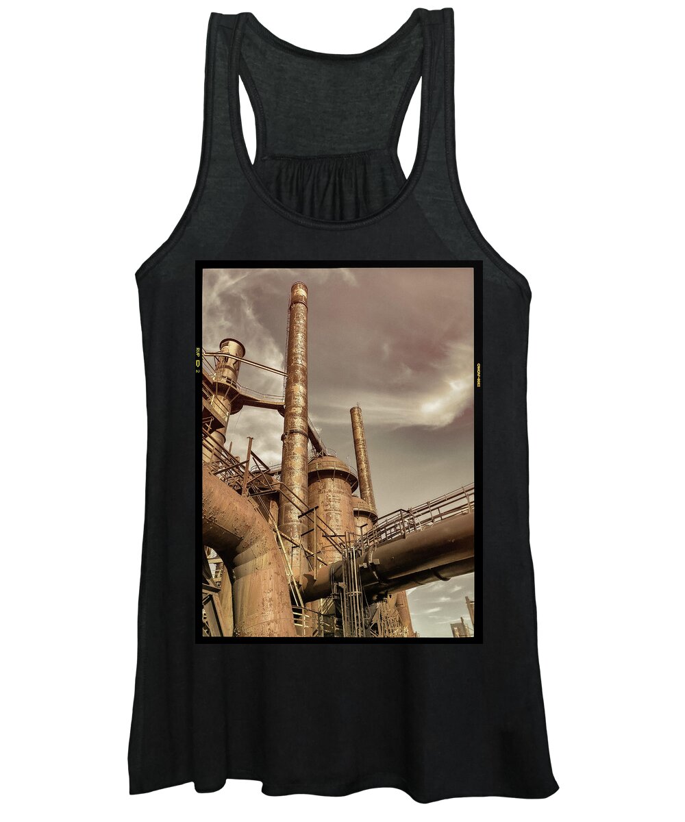  Women's Tank Top featuring the photograph Stacks by Dmdcreative Photography