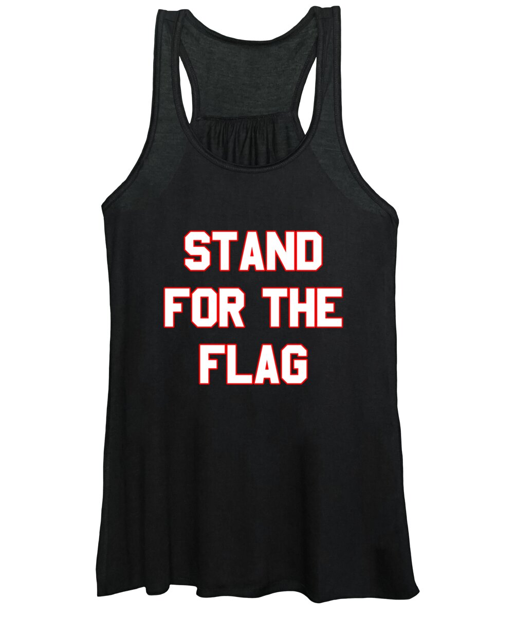 Cool Women's Tank Top featuring the digital art Stand For The Flag by Flippin Sweet Gear