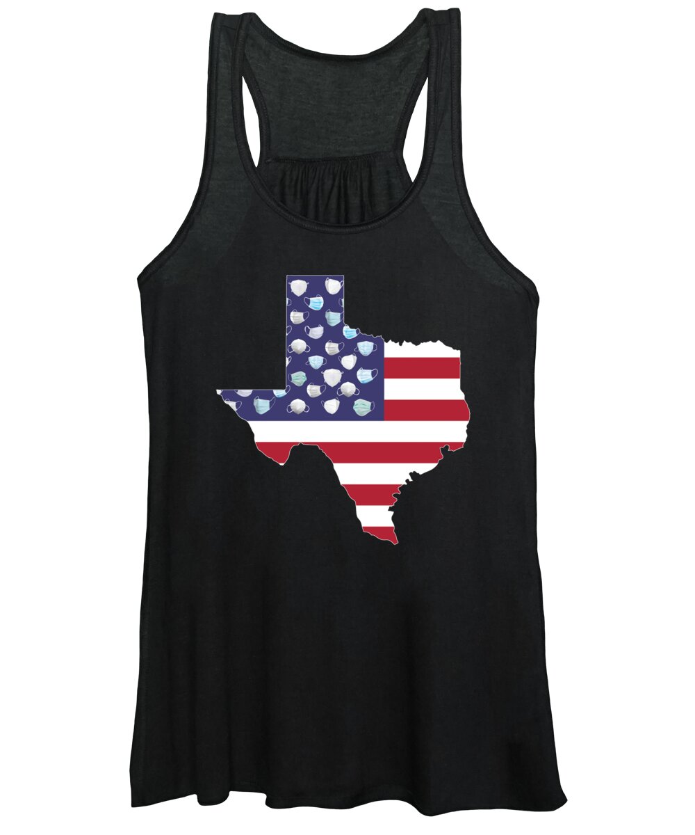 Digital Women's Tank Top featuring the digital art State of Texas by Fei A