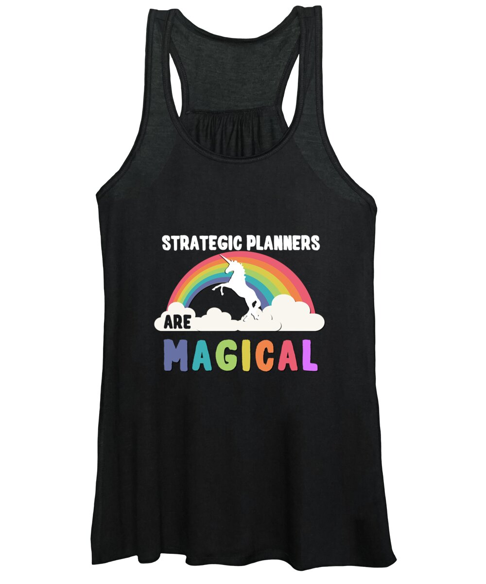 Funny Women's Tank Top featuring the digital art Strategic Planners Are Magical by Flippin Sweet Gear