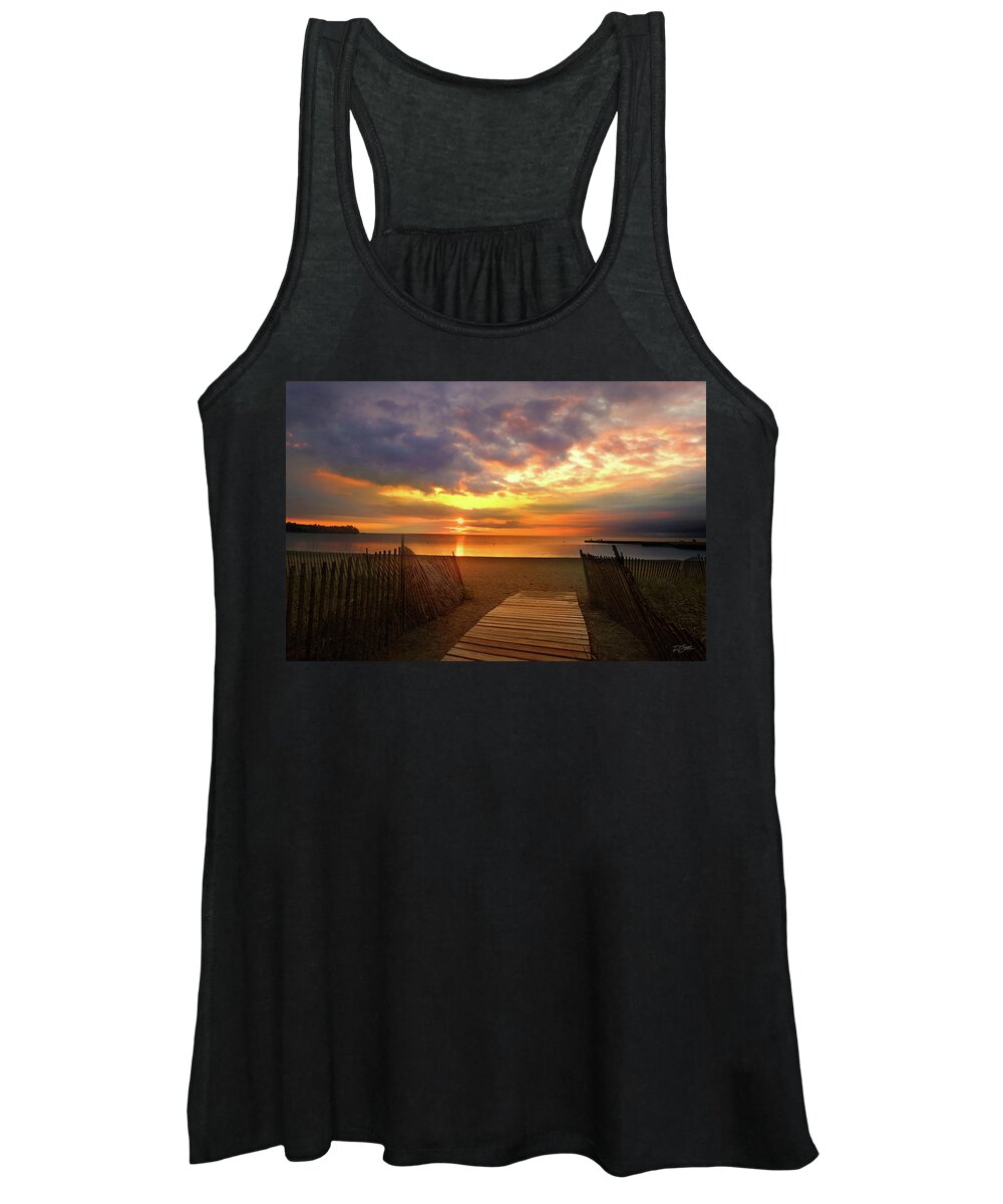Dorr County Women's Tank Top featuring the photograph Sunset at Fish Creek by Rod Seel