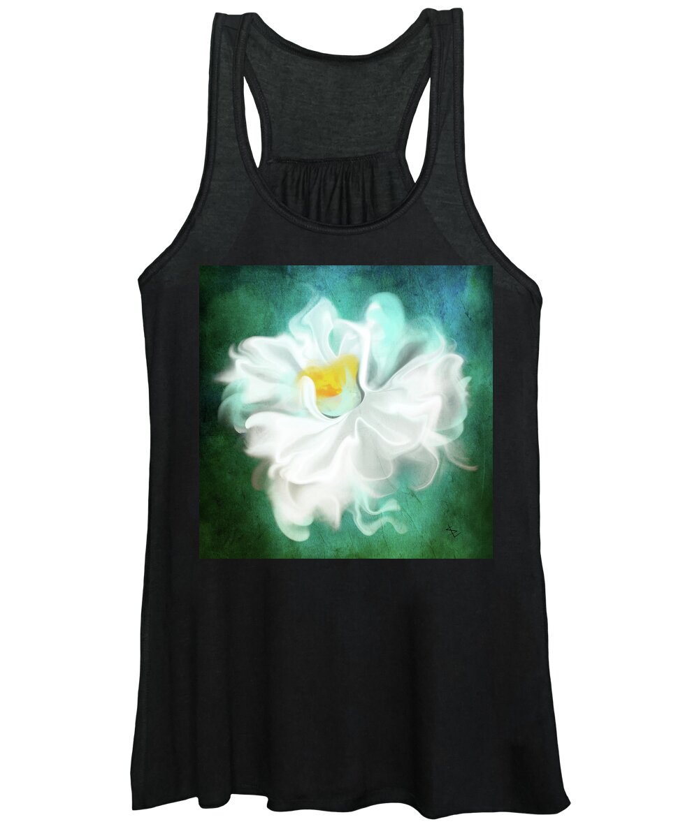 Carnation Women's Tank Top featuring the painting Tenderly Flower Art by Sannel Larson