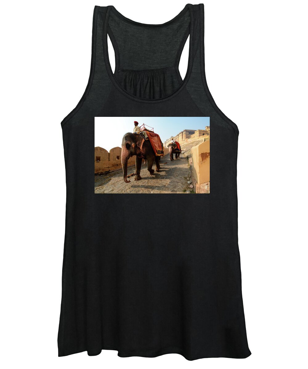 India Women's Tank Top featuring the photograph Kingdom Come. - Amber Palace, Rajasthan, India by Earth And Spirit