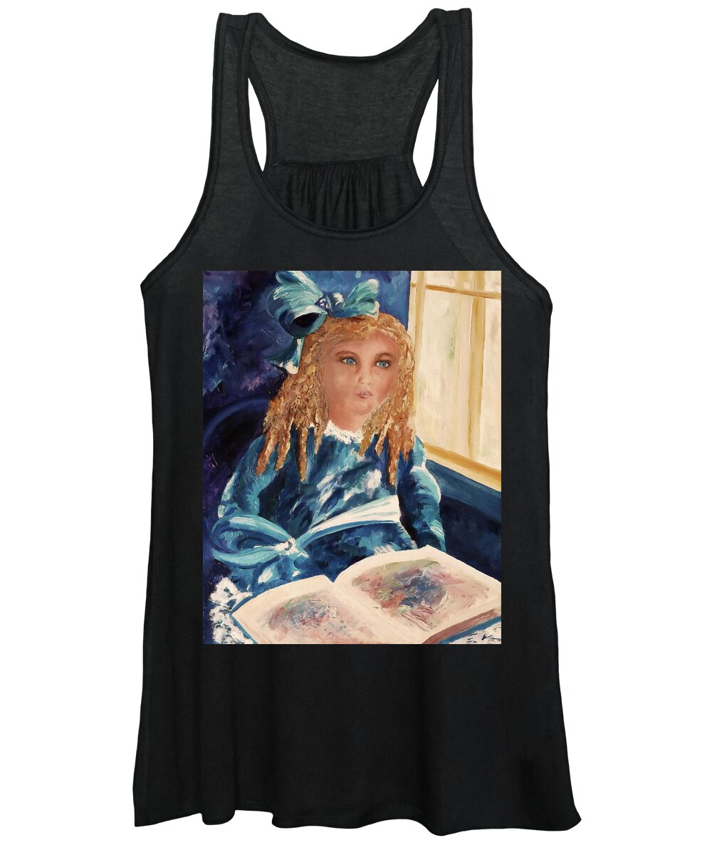 Child Women's Tank Top featuring the painting The Gift of Imagination by Claire Bull