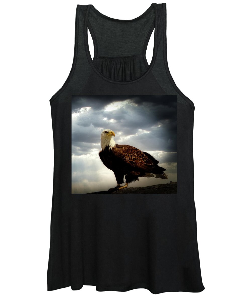 Eagle Women's Tank Top featuring the photograph The Lookout by G Lamar Yancy