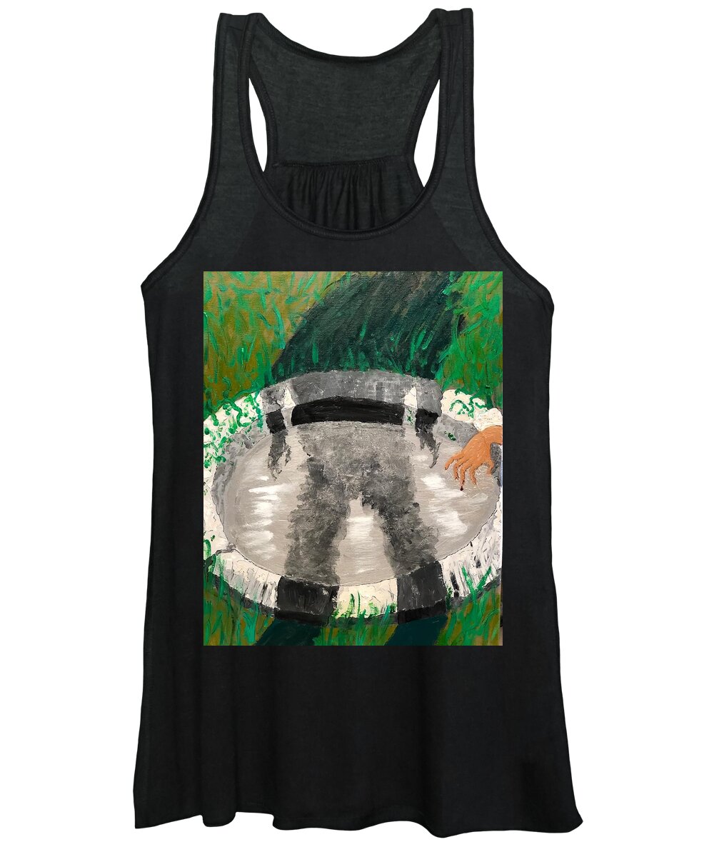 Celtic Women's Tank Top featuring the painting The Rape of the Wells by Bethany Beeler