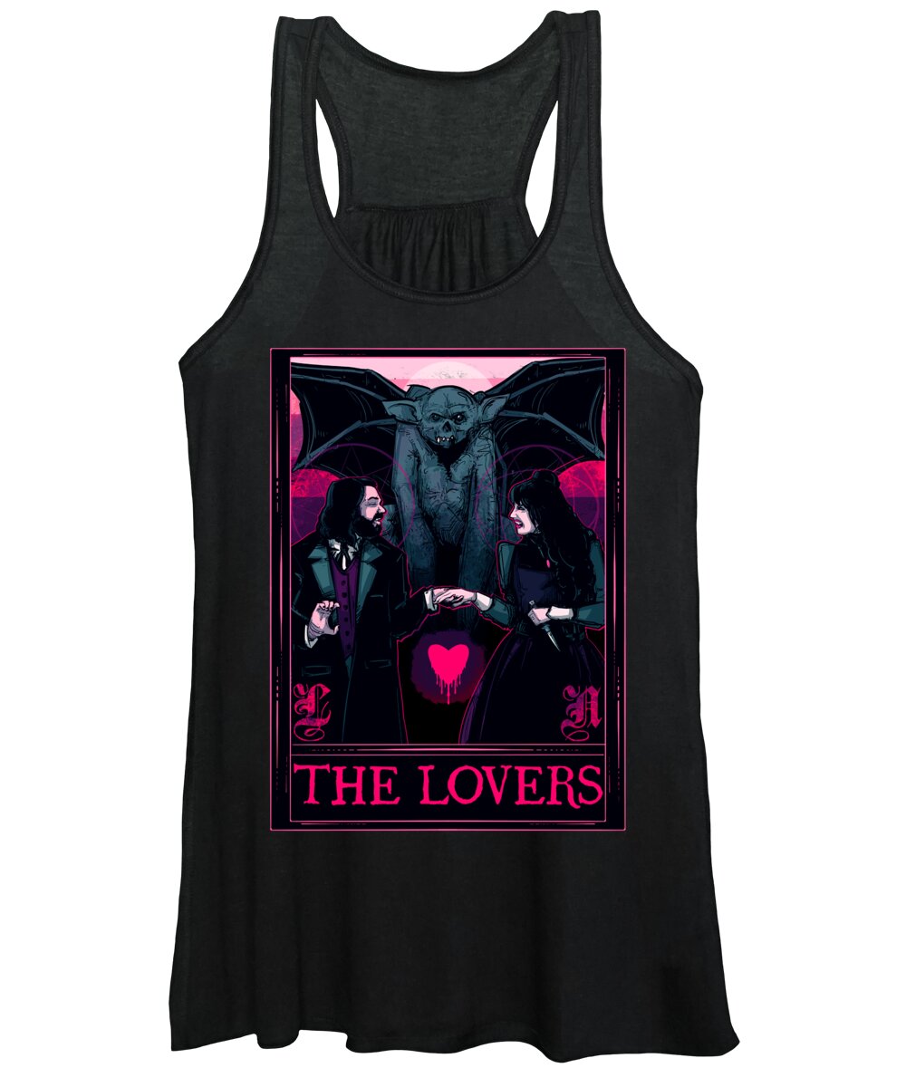 Vampire Women's Tank Top featuring the drawing The Vampire Lovers by Ludwig Van Bacon