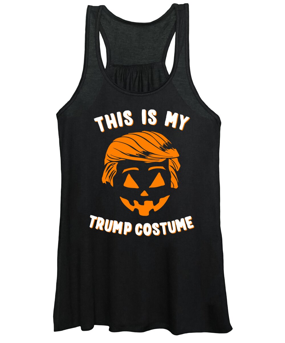 Funny Women's Tank Top featuring the digital art This is My Trump Costume by Flippin Sweet Gear