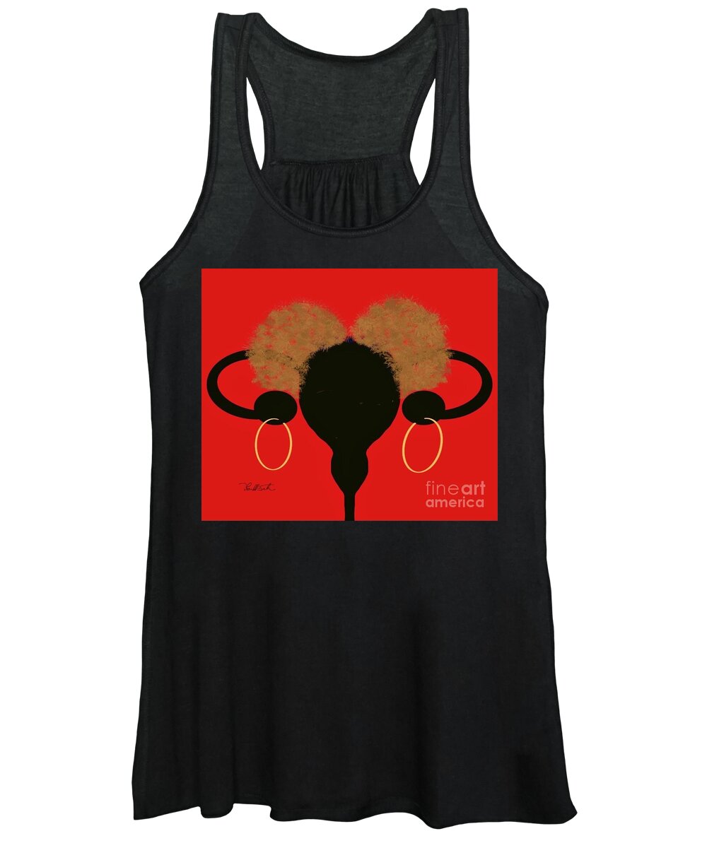 Uterus Women's Tank Top featuring the digital art This is MY uterus by D Powell-Smith