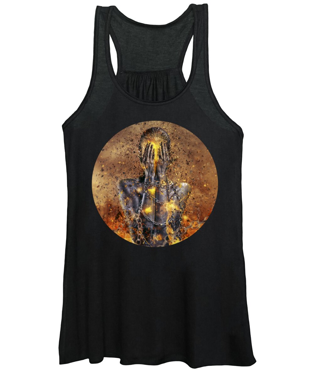 Surreal Women's Tank Top featuring the digital art Through Ashes Rise by Mario Sanchez Nevado