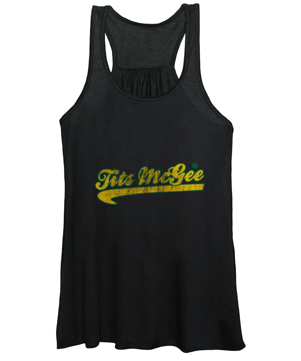 Cool Women's Tank Top featuring the digital art Tits Mcgee Vintage by Flippin Sweet Gear