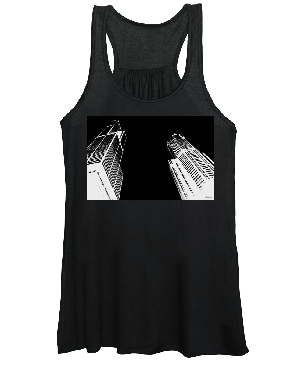 Towers Women's Tank Top featuring the photograph Towers by Peter Kraaibeek