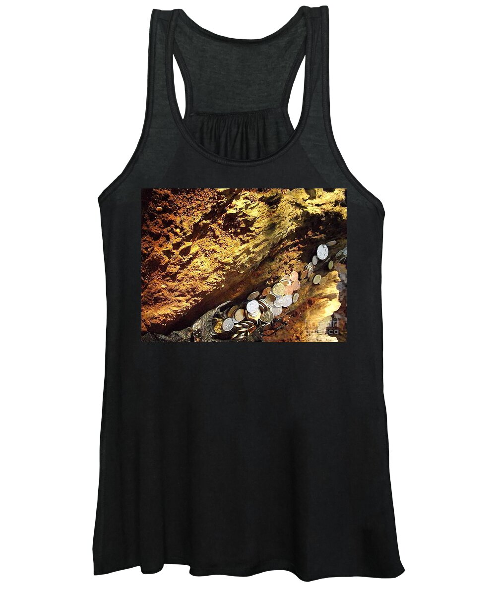 Old Coins Women's Tank Top featuring the photograph Treasure Bark 4 by Denise Morgan
