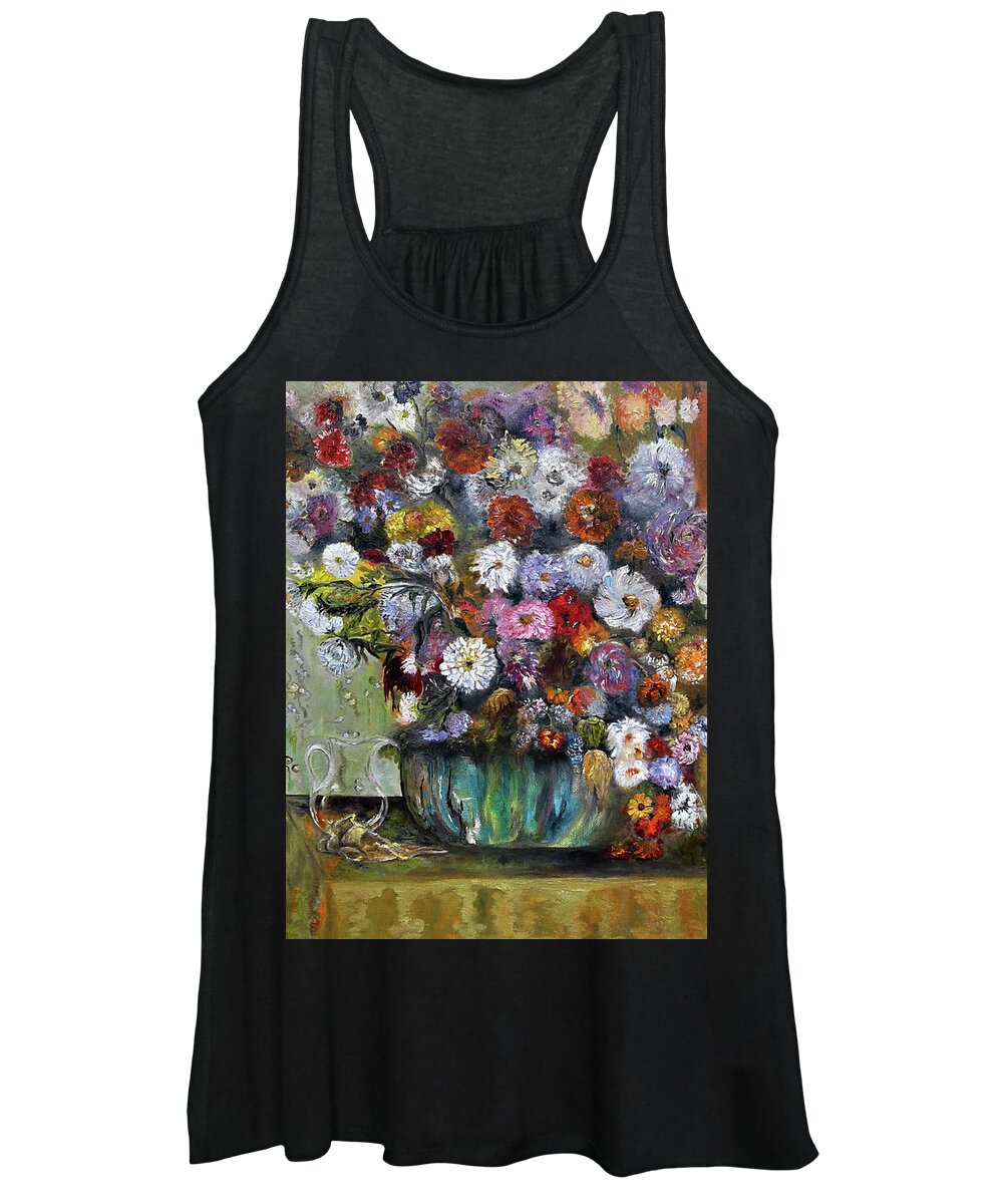 Impressionist Women's Tank Top featuring the painting Tribute to Degas by Anitra Boyt