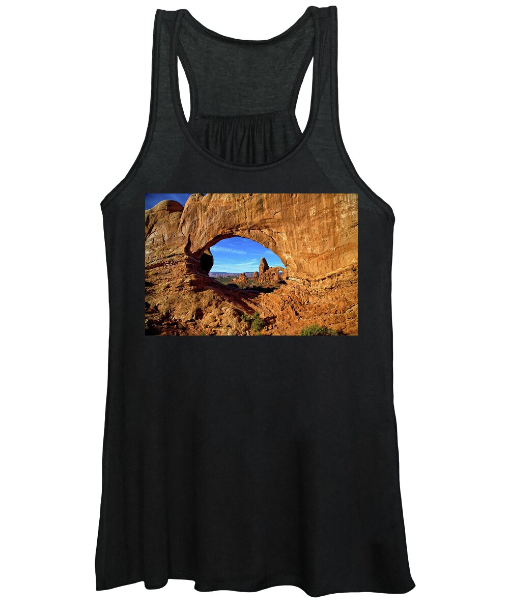 Turret Arch Women's Tank Top featuring the photograph Turret Arch by Bob Falcone