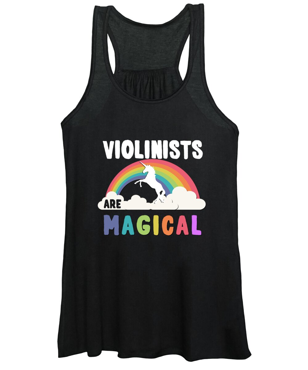 Unicorn Women's Tank Top featuring the digital art Violinists Are Magical by Flippin Sweet Gear