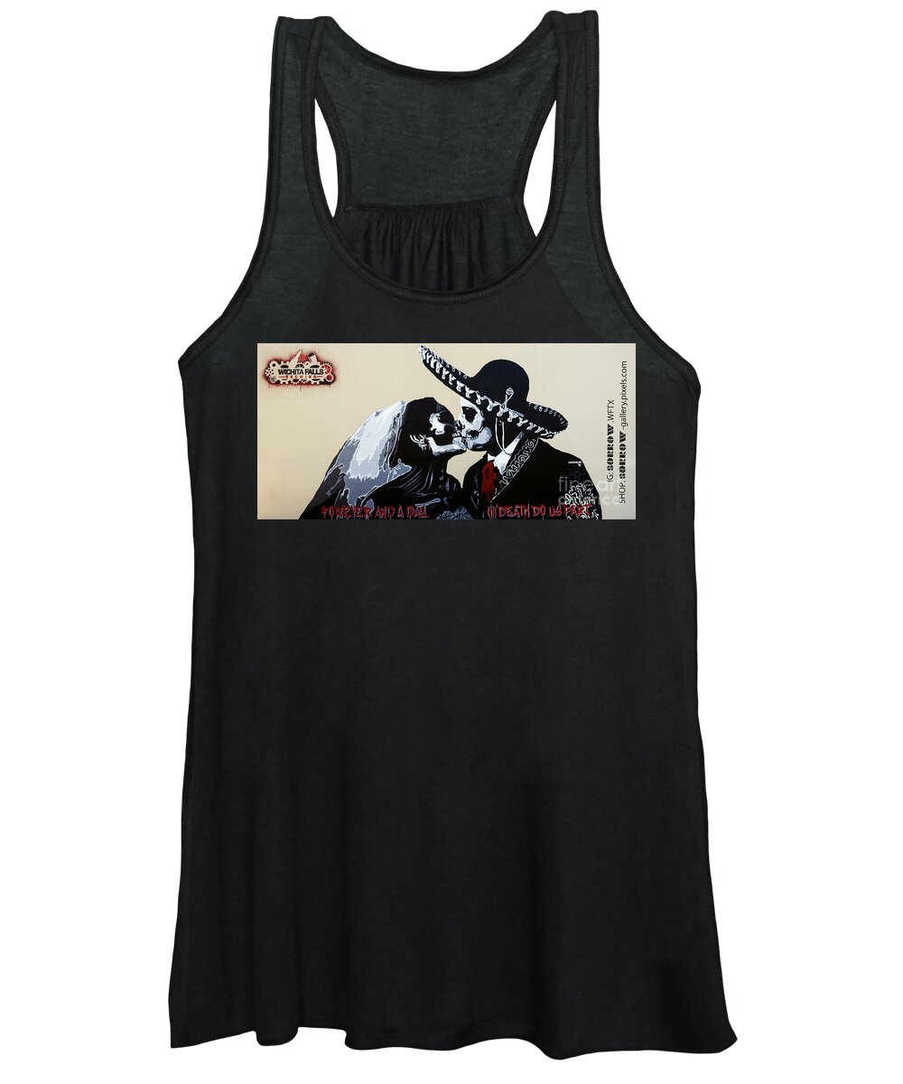 Skeletons Women's Tank Top featuring the mixed media Website / Ig Logo by SORROW Gallery