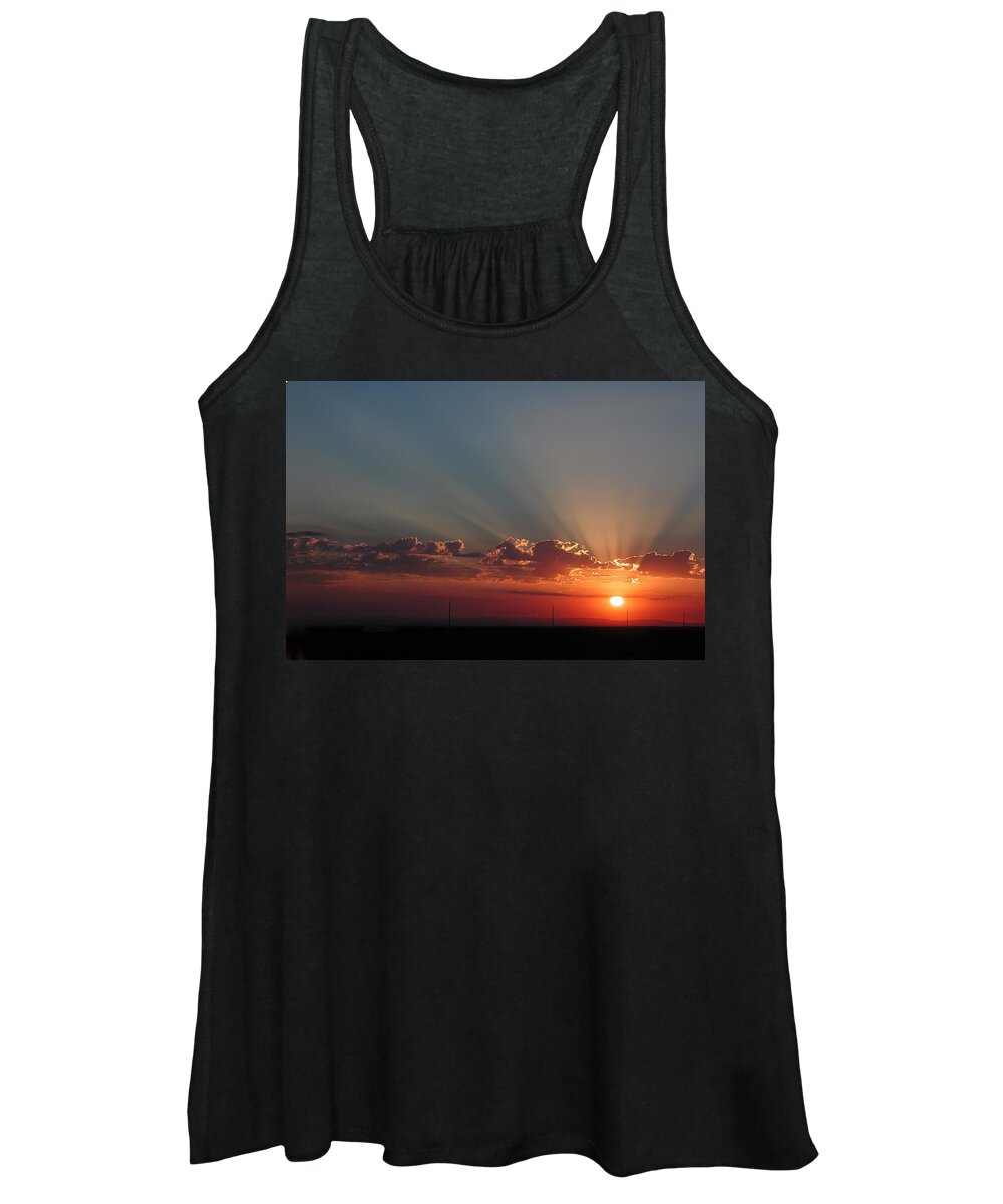Sunrise Women's Tank Top featuring the photograph Winslow Sunrise by DArcy Evans