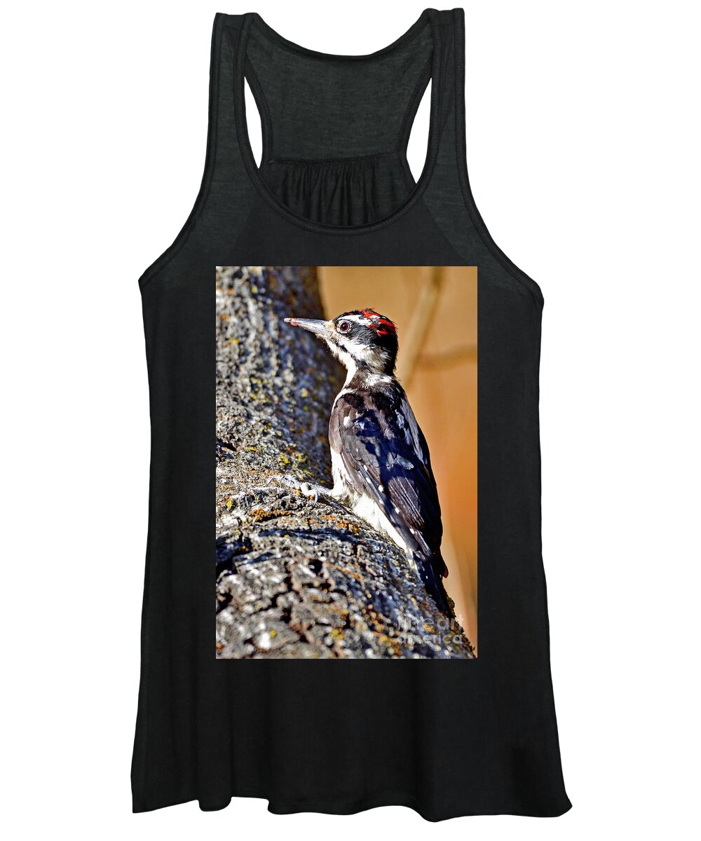 Yellow-bellied Sapsucker Women's Tank Top featuring the photograph Yellow-bellied sapsucker by Amazing Action Photo Video