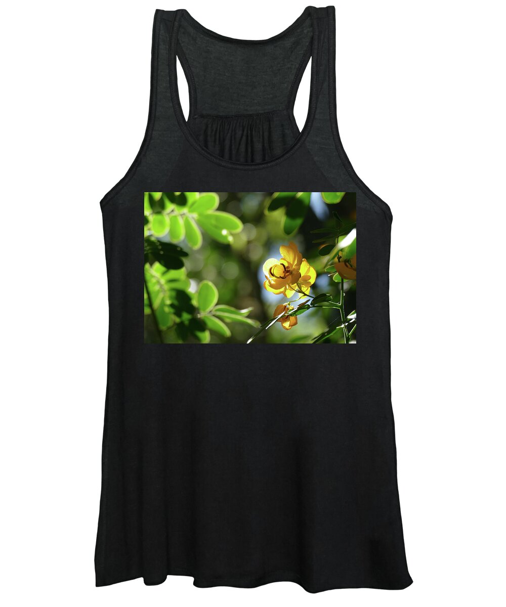 Flowers Women's Tank Top featuring the photograph Yellow Brightness by Maryse Jansen