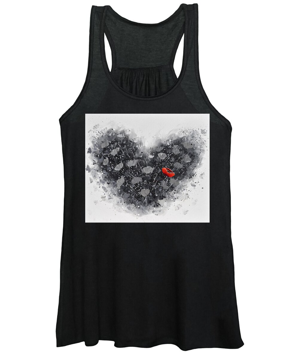 Heart Women's Tank Top featuring the painting You're in my Heart by Amanda Dagg