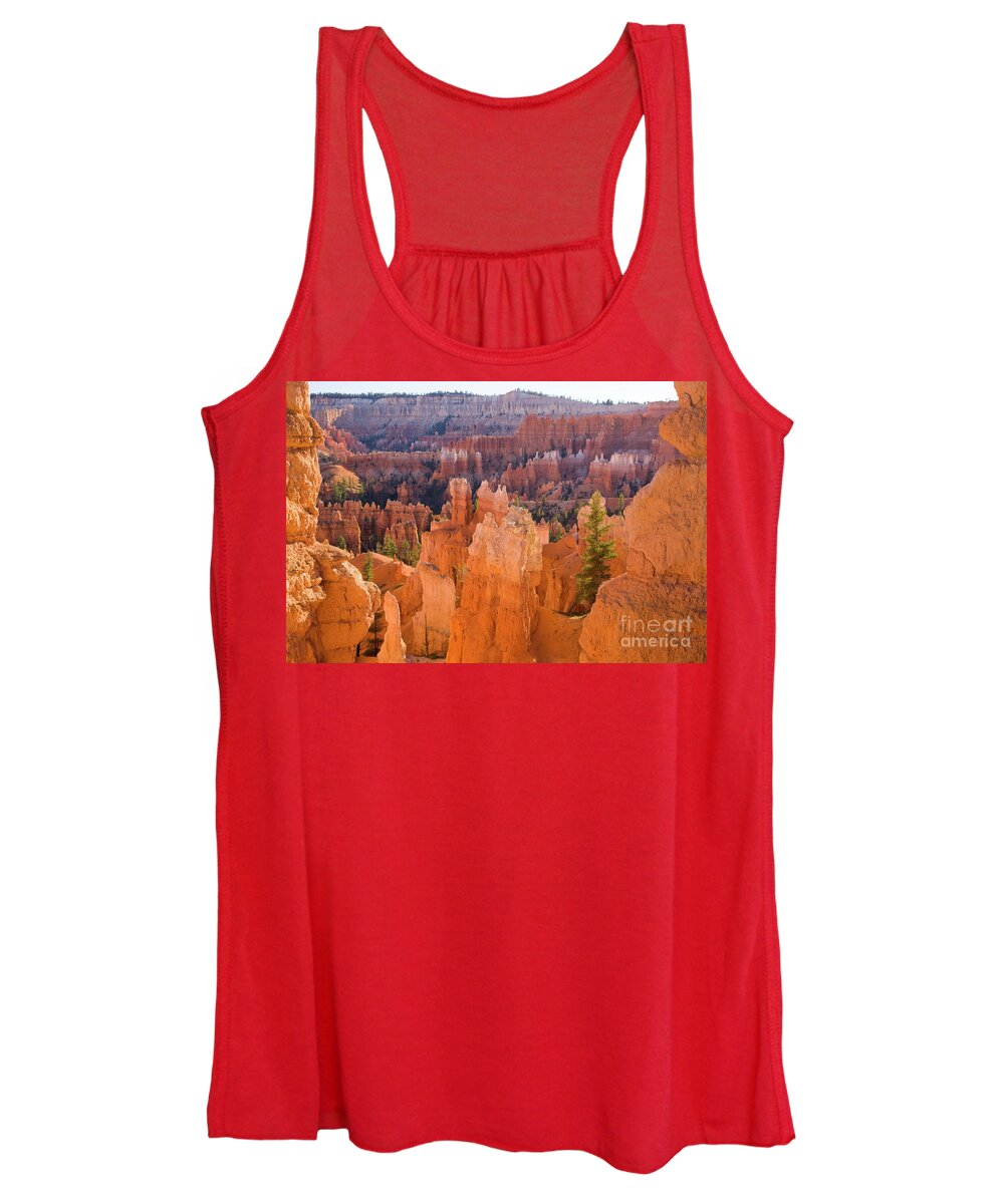 00431149 Women's Tank Top featuring the photograph Sandstone Hoodoos in Bryce Canyon #2 by Yva Momatiuk John Eastcott