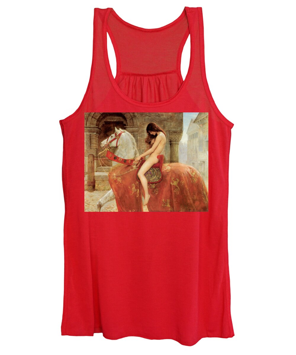 Lady Godiva Women's Tank Top featuring the painting Lady Godiva #3 by John Collier
