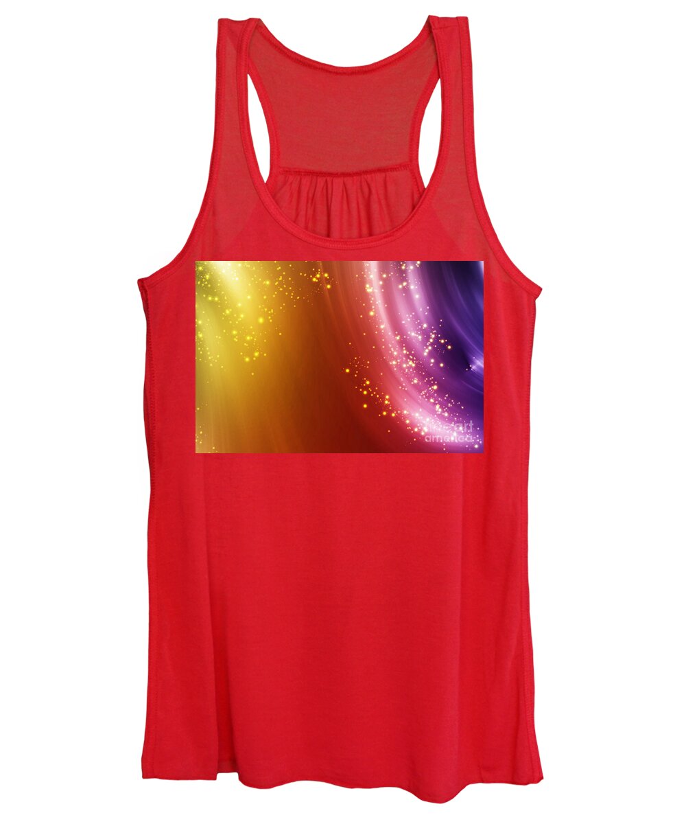  Abstract Women's Tank Top featuring the digital art Colorful fog by Amanda Mohler