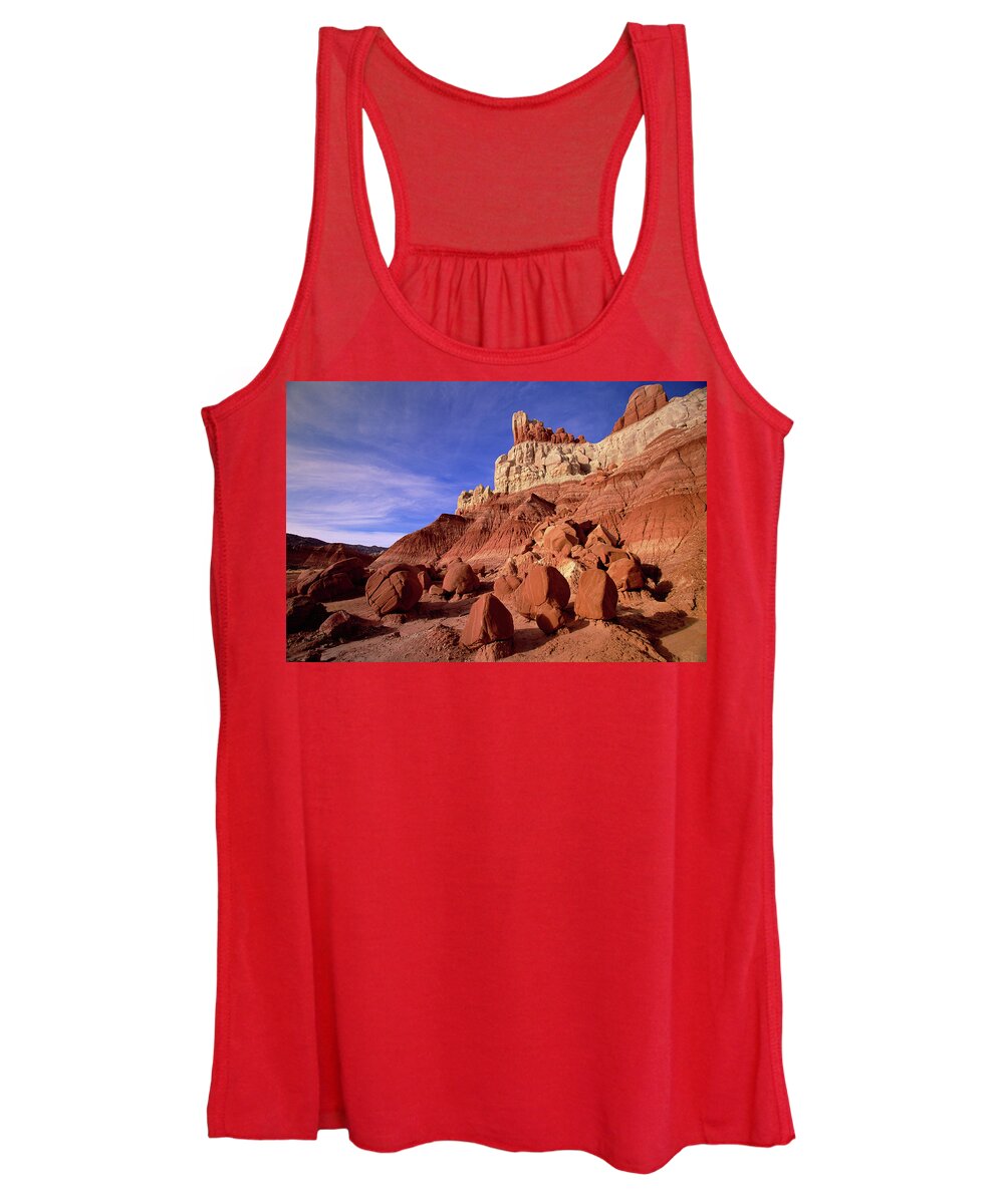 00343540 Women's Tank Top featuring the photograph Escalante Grand Staircase Natl Monument by Yva Momatiuk John Eastcott