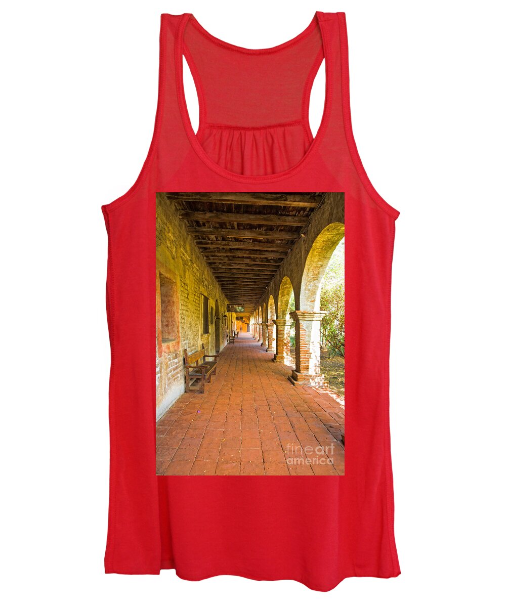 Gardens Women's Tank Top featuring the photograph Historical Porch by Ronald Lutz