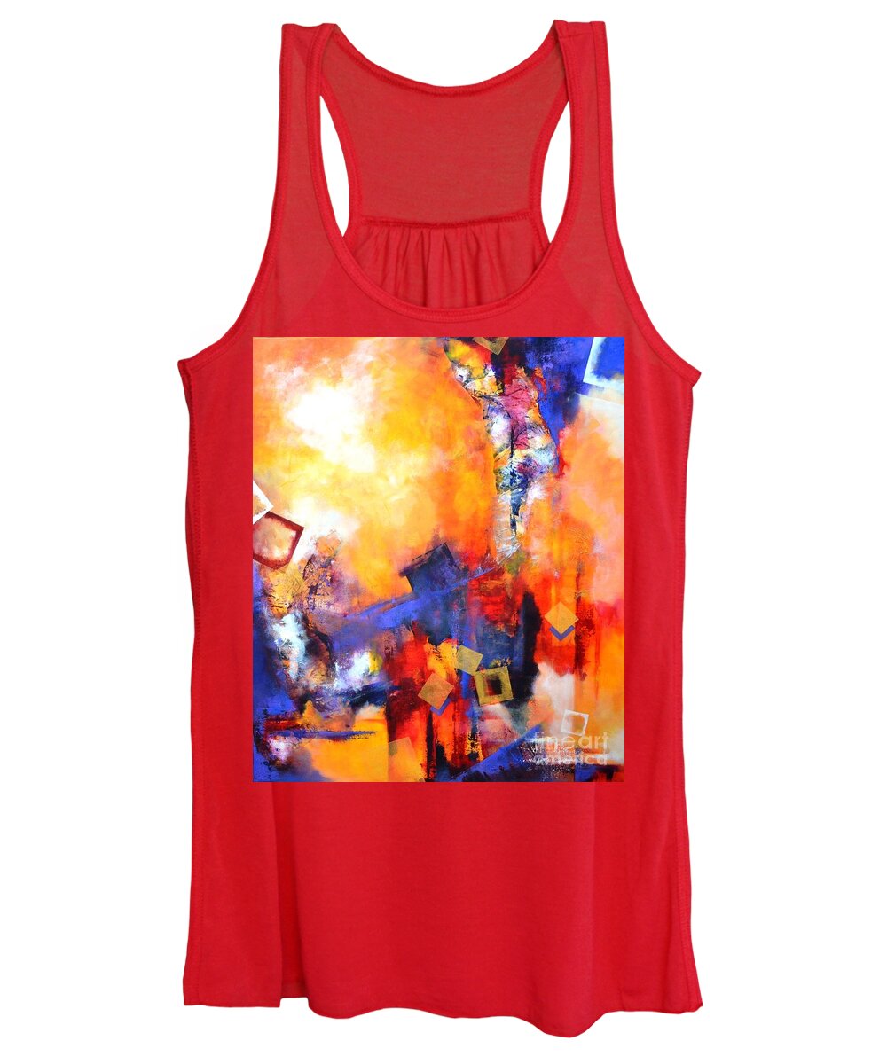 Acrylic Women's Tank Top featuring the painting Hope by Betty M M Wong