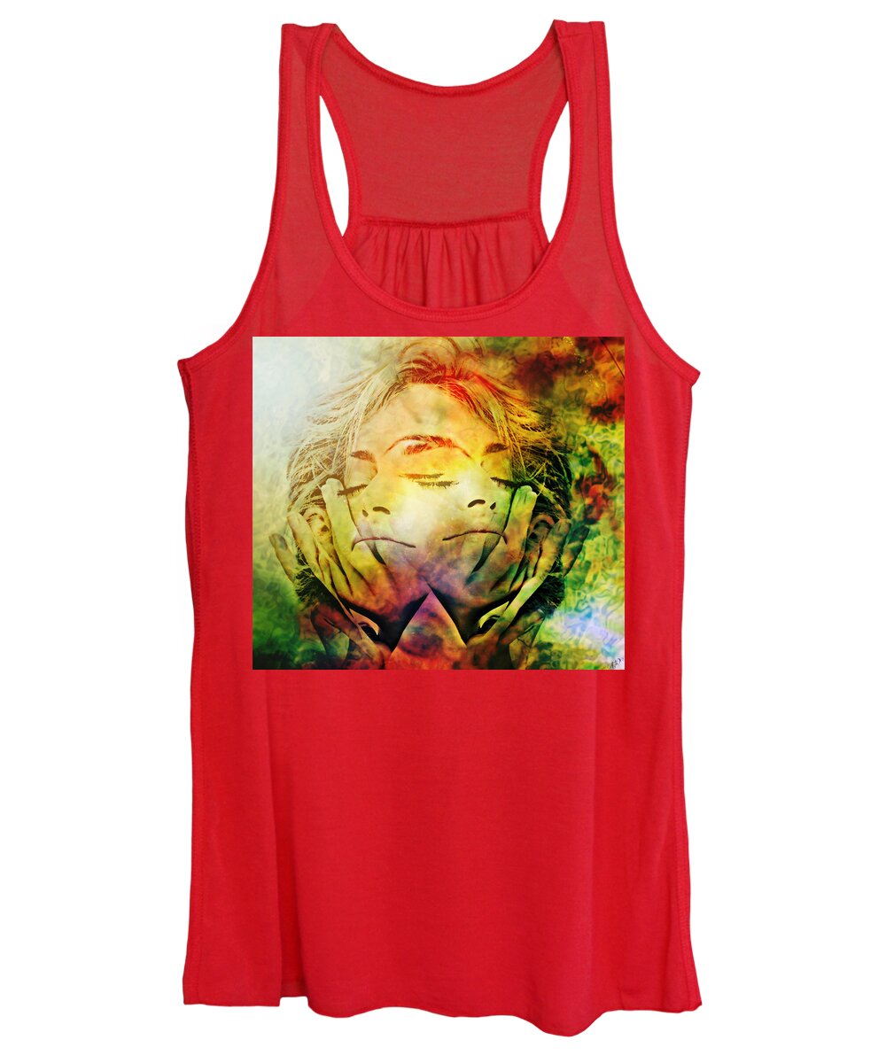 In Between Dreams Women's Tank Top featuring the painting In Between Dreams by Ally White