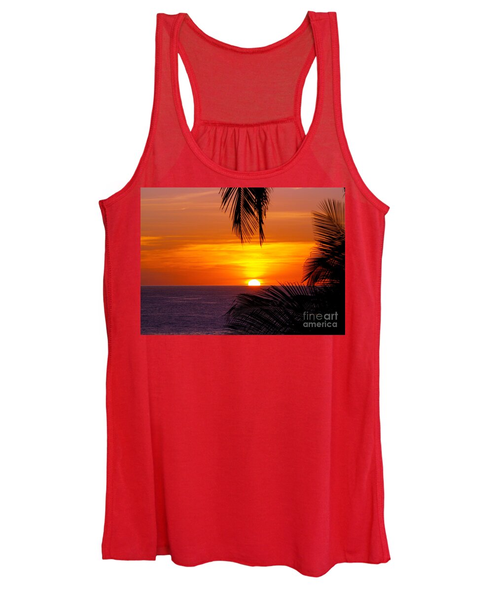 Fine Art Photography Women's Tank Top featuring the photograph Kauai Sunset by Patricia Griffin Brett