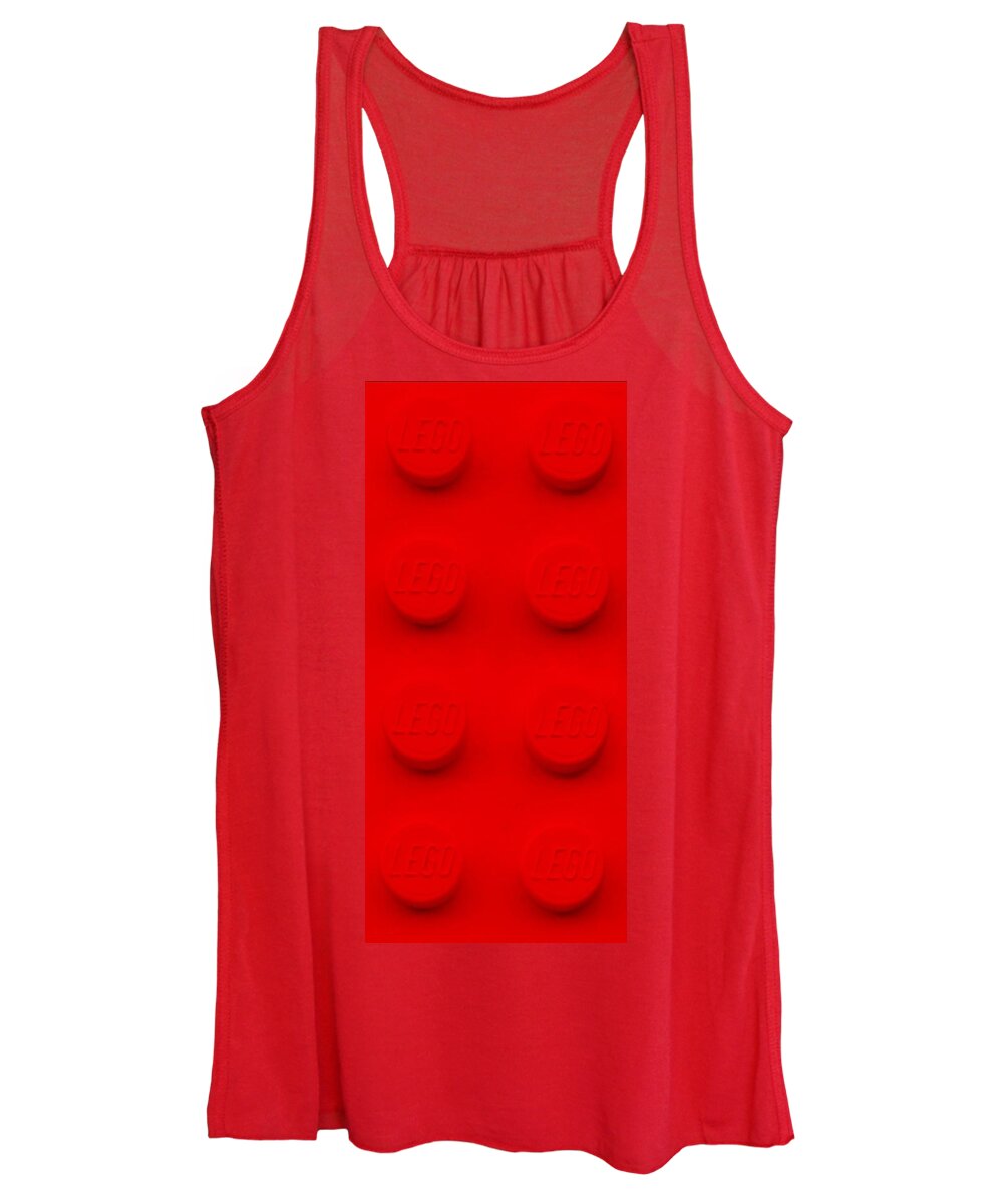 Lego Women's Tank Top featuring the photograph Lego Red by Rob Hans