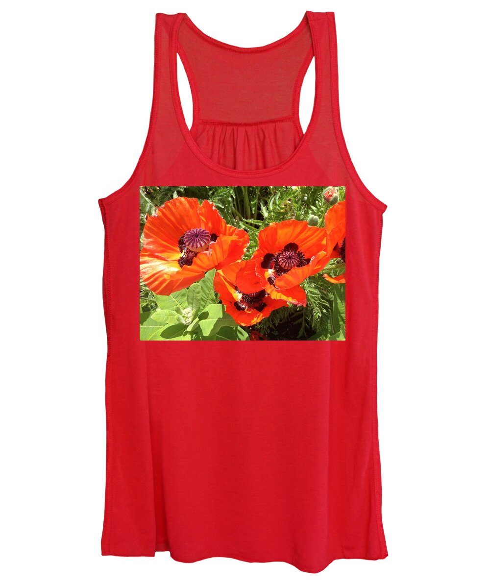 Poppy Women's Tank Top featuring the photograph Poppies by Pema Hou
