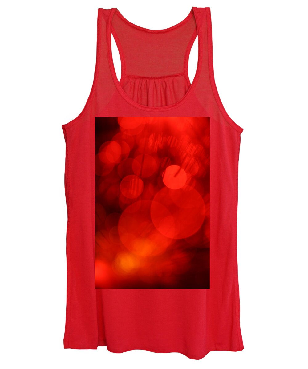 Abstract Women's Tank Top featuring the photograph Ruby Tuesday by Dazzle Zazz