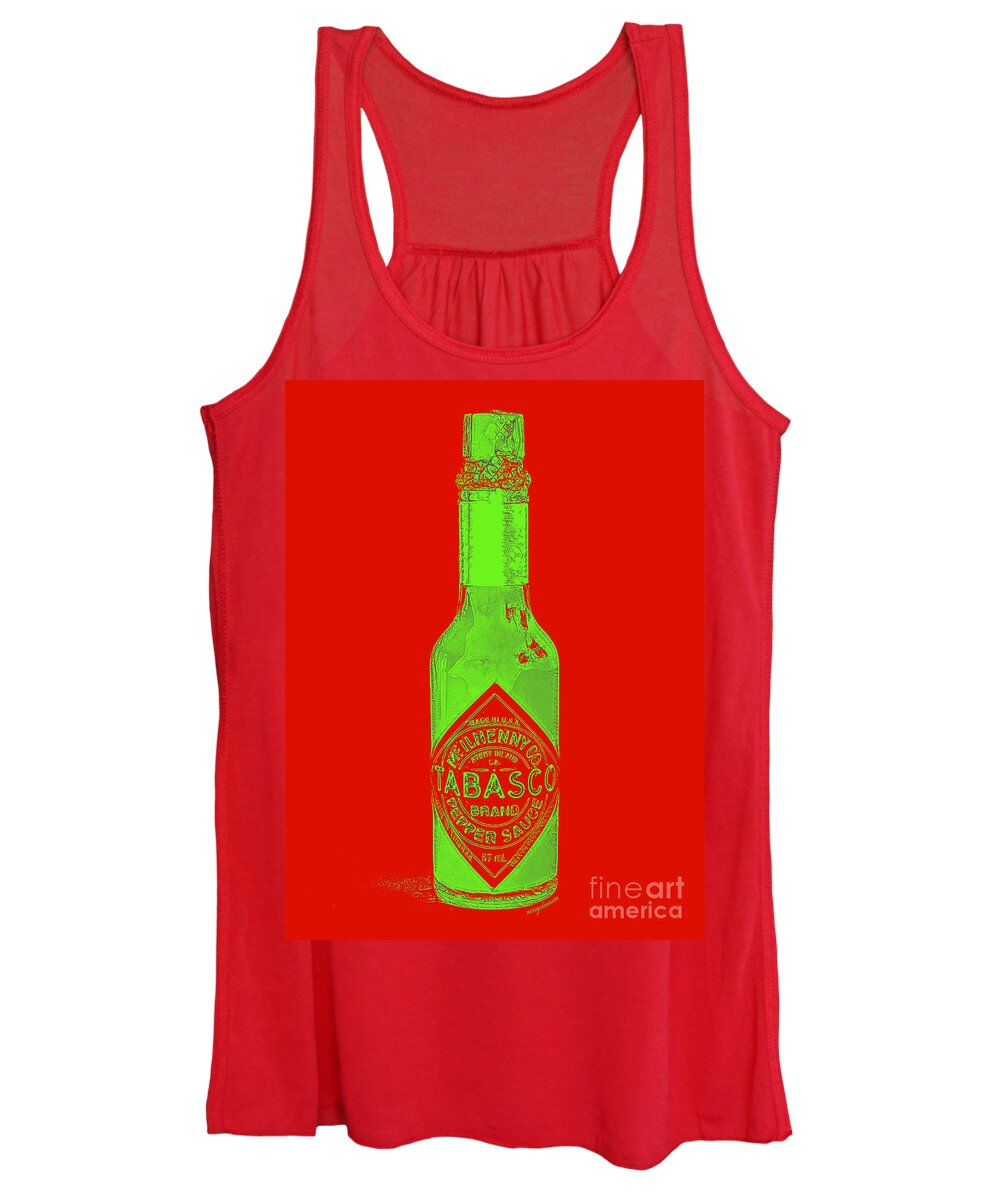 Wingsdomain Women's Tank Top featuring the photograph Tabasco Sauce 20130402grd3 by Wingsdomain Art and Photography