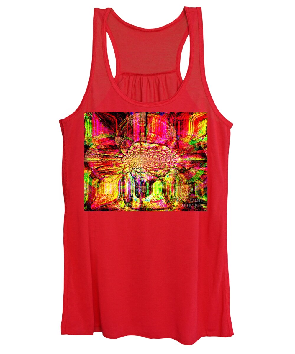 Fania Simon Women's Tank Top featuring the tapestry - textile The Flow of Gentleness and Compassion by Fania Simon