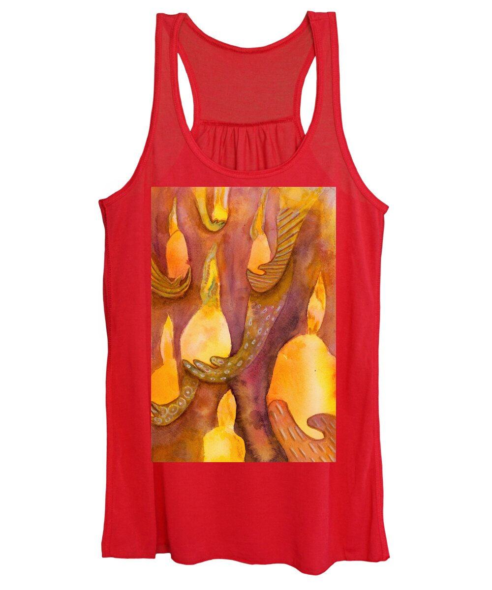 Light Women's Tank Top featuring the painting Those who light our way by Suzy Norris