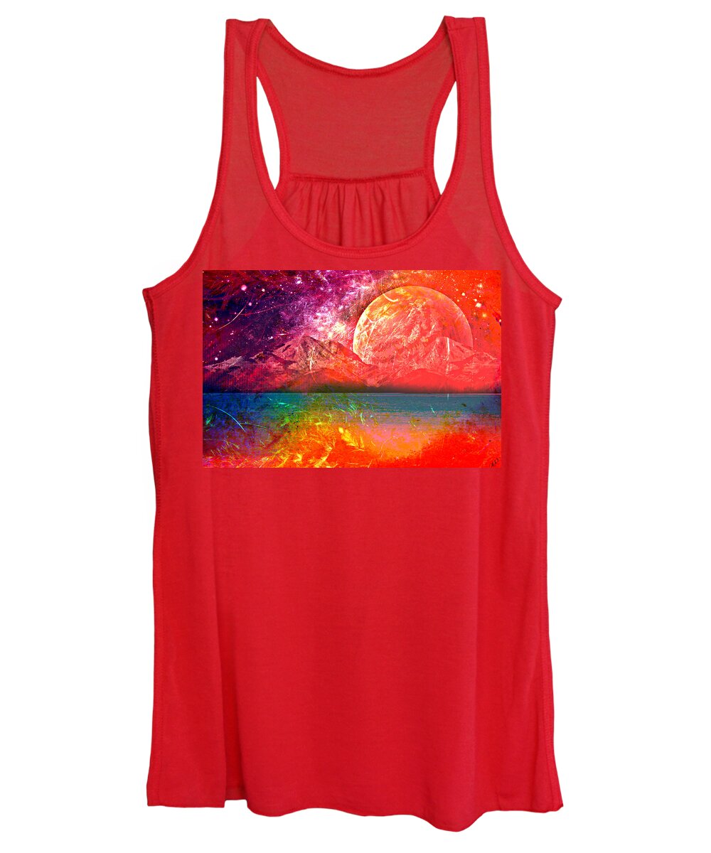 Fantasy Women's Tank Top featuring the painting Through Other Eyes by Ally White