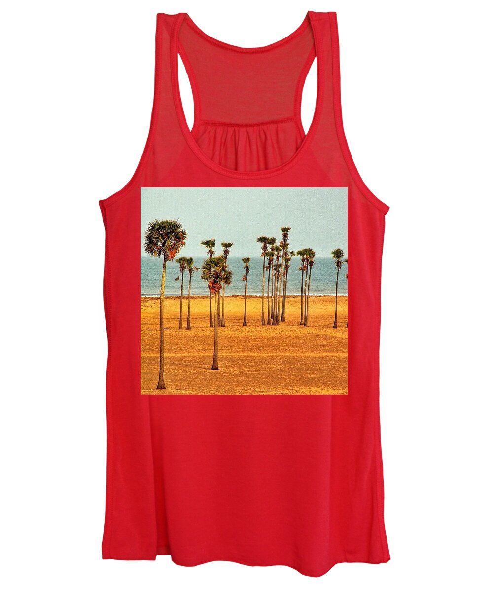 Beach Women's Tank Top featuring the photograph Years Ago, As I Was Riding My by Harleen Singh