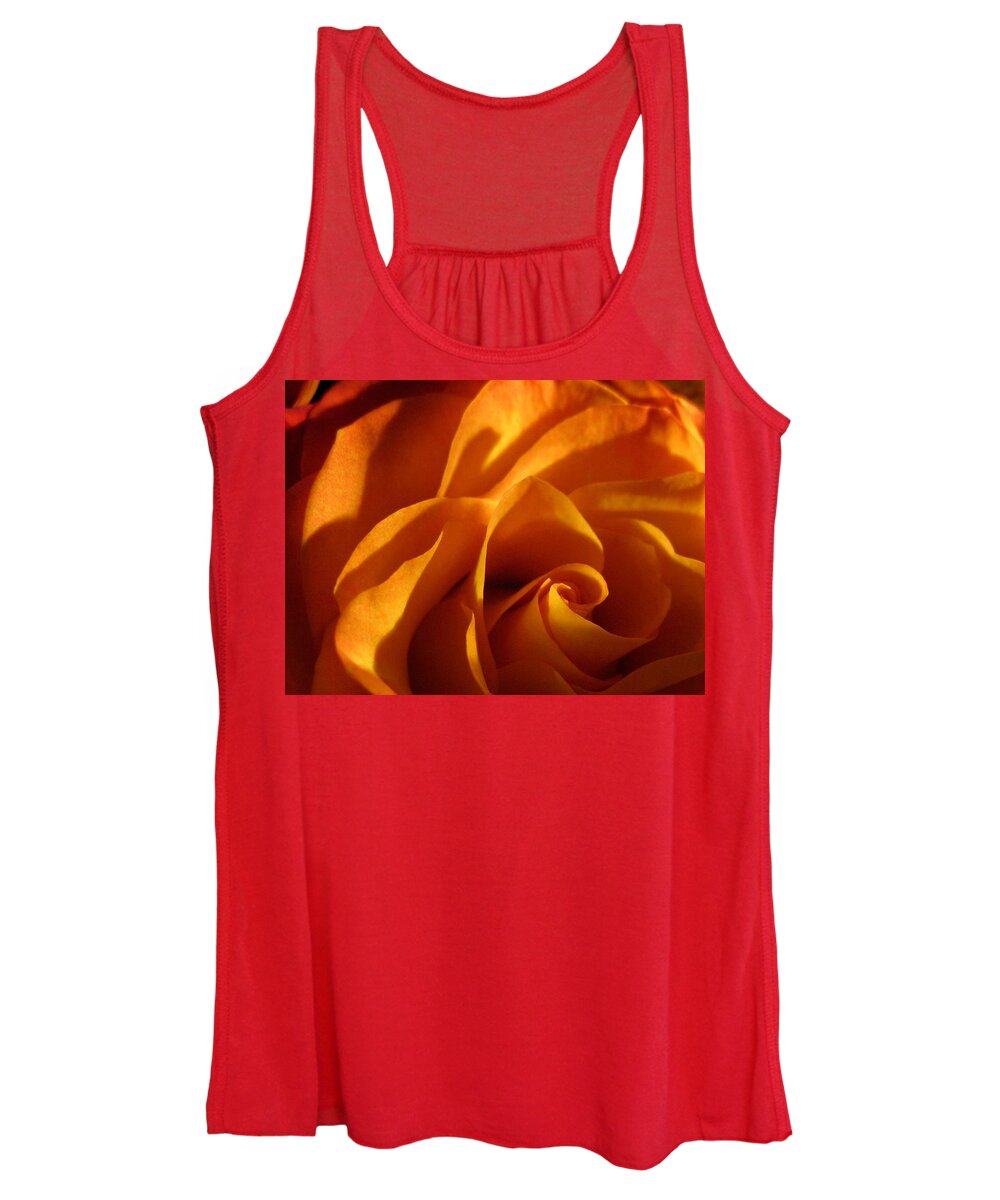 Macro Women's Tank Top featuring the photograph Zowie Rose by Carolyn Jacob